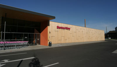 Sutterlüty Einkaufsmarkt in Dornbirn Rohrbach – Martin Holzbau