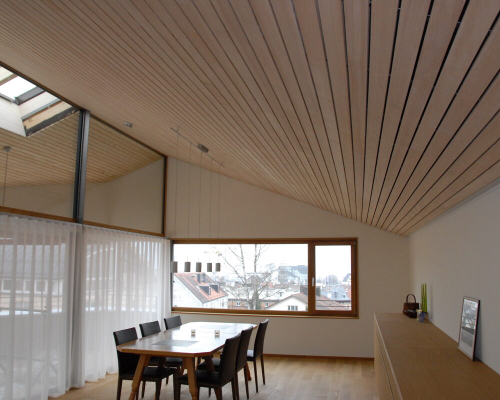Weißtannendecke in Bregenz – Martin Holzbau